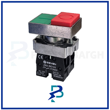 شستی دوبل استپ استارت فلزی طرح تله مدل XB2-BL8425